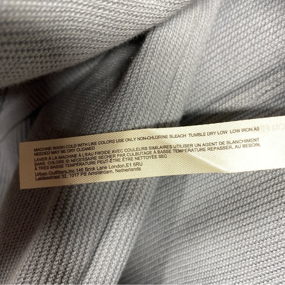 Free People Beach Avenue Cotton Double V Neck Knit Wide Leg Jumpsuit Size L - Picture 9 of 9